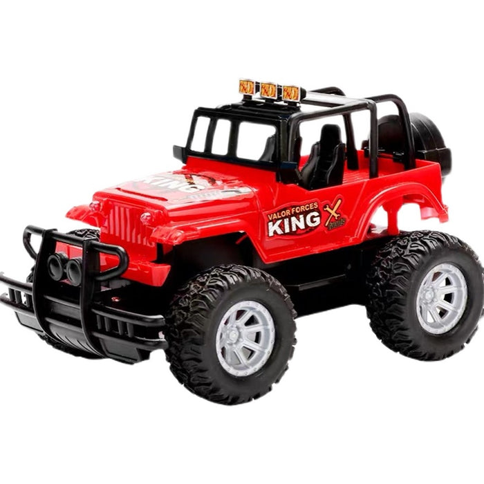 Hendrano Rechargeable RC Off-Road Jeep with Light-Up Front