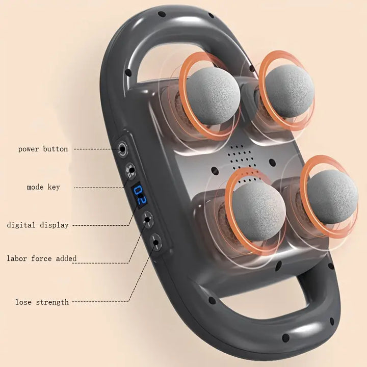 Hendrano™ Deep Tissue Massage Gun with 4 Heads, 20 Speeds and LED Screen