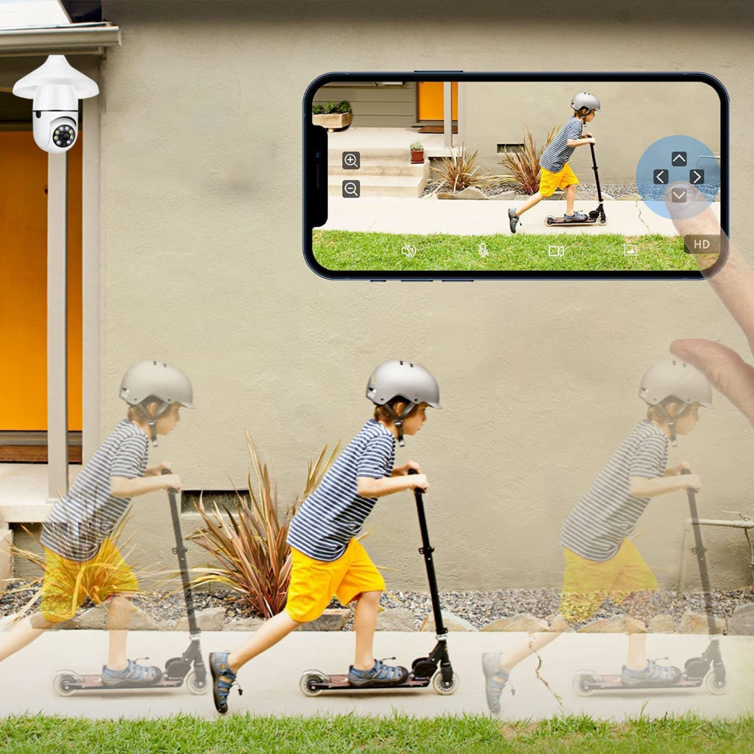 Hendrano™ Light Bulb Security Camera with 360° View and Night Vision