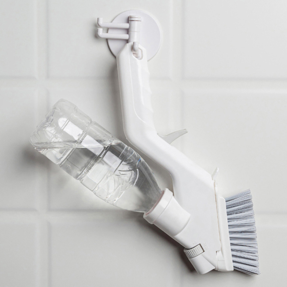 4-in-1 Bathroom Floor and Wall Scrub Brush with Extendable Handle