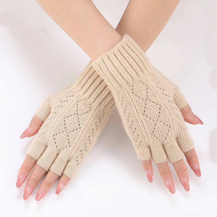 Hendrano™ Soft Knit Fingerless Gloves for Typing and Texting in the Cold