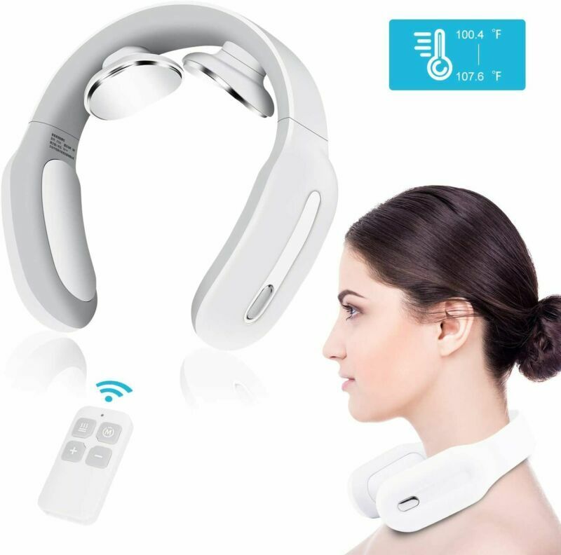 Hendrano™ Cordless Pulse Neck Massager with Heat, 15 Intensities