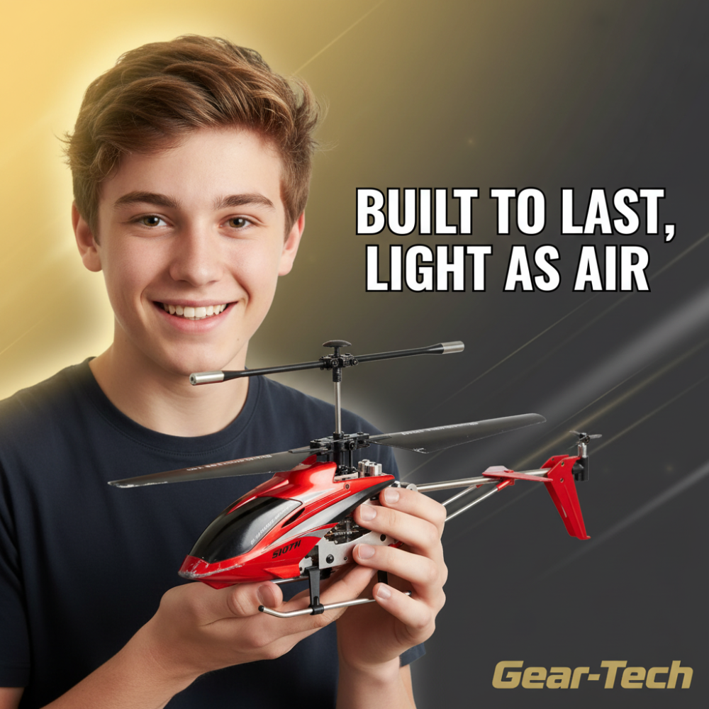Remote Control Helicopter with LED Lights and Gyro Stabilizer