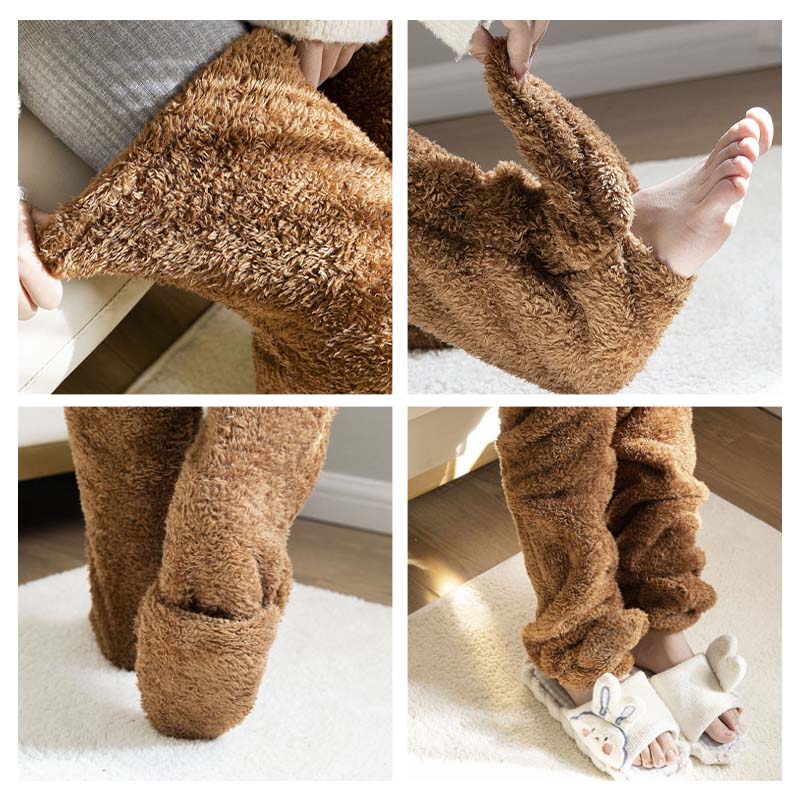 Thermal Knee Warmer Socks for Cold Winter Days