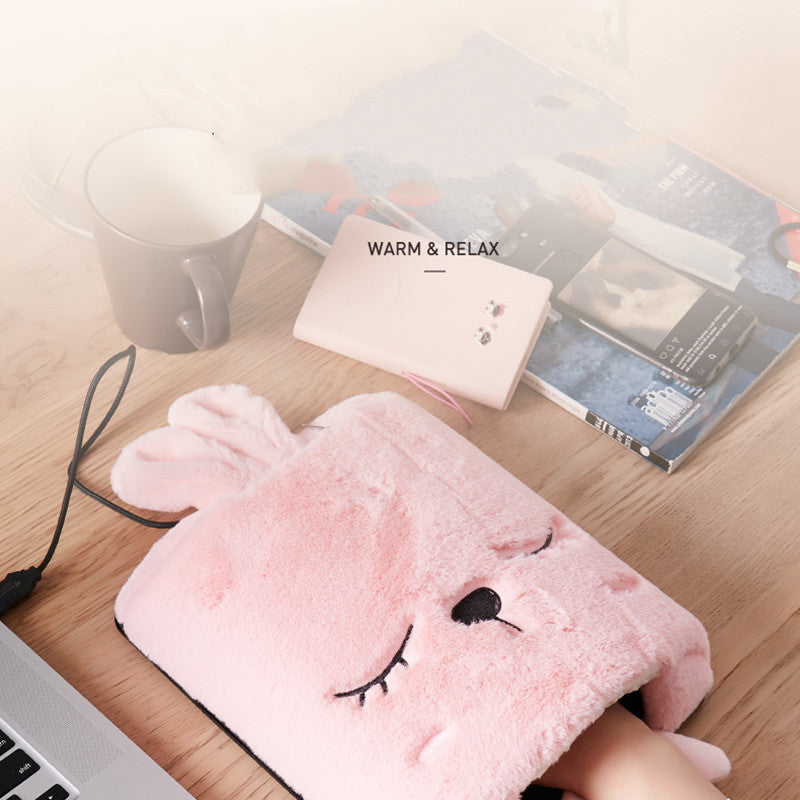 Hendrano™ Heated Mouse Pad Hand Warmer with Plush Fleece