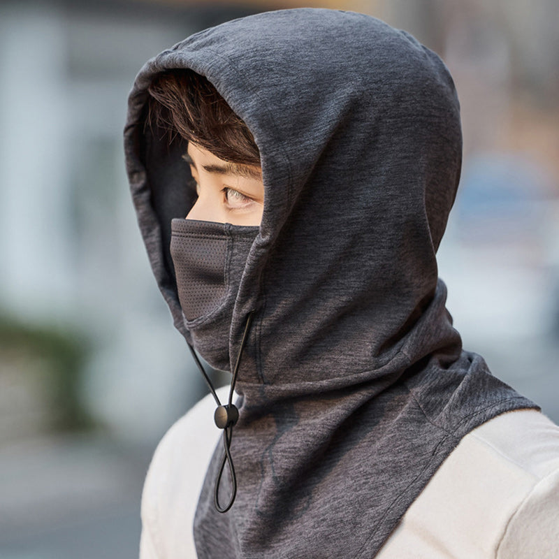 Hendrano™ Hooded Cycling Face Mask with Built-In Neck Warmer