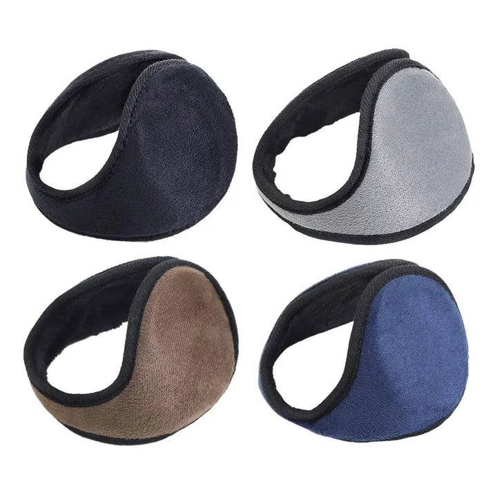 Foldable Fleece Ear Warmers for Men with Soft Plush Finish