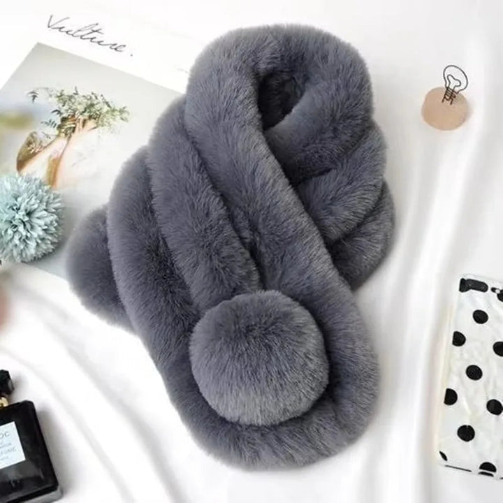 Hendrano™ Plush Faux Fur Loop Scarf – Soft, Cozy Neck Warmer