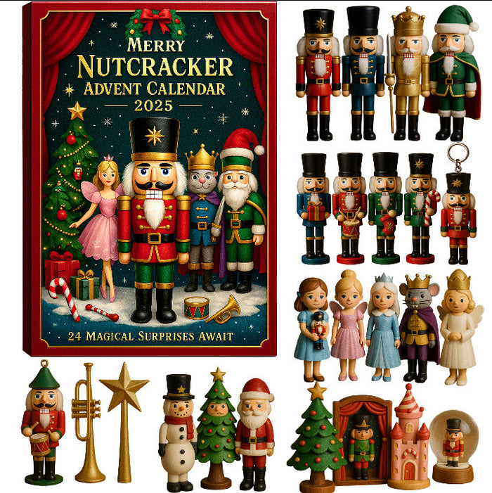 Hendrano Ornament Advent Calendar with 24 Acrylic Tree Decorations