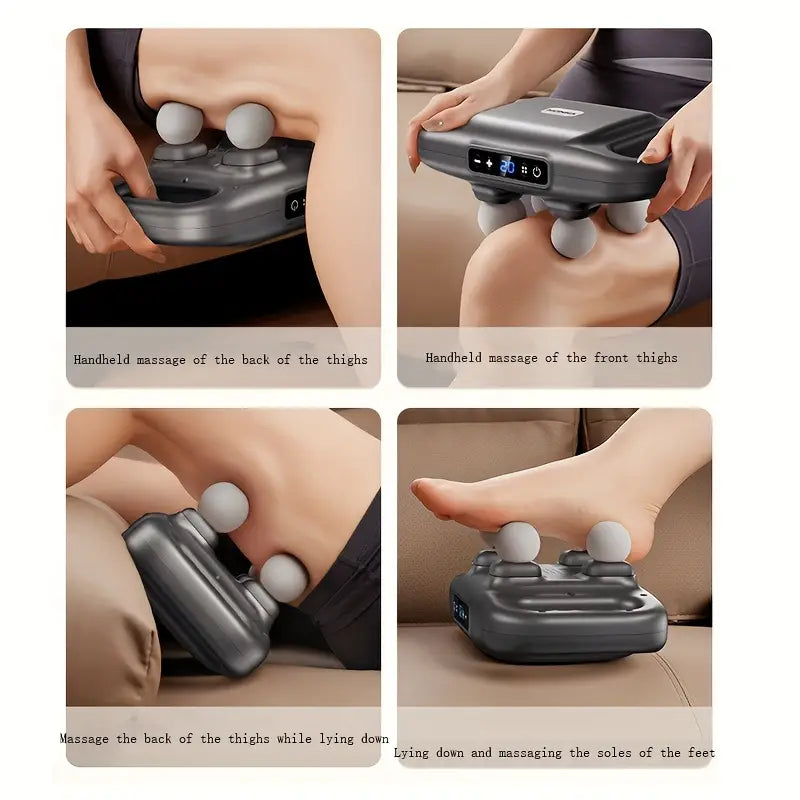 Hendrano™ Deep Tissue Massage Gun with 4 Heads, 20 Speeds and LED Screen