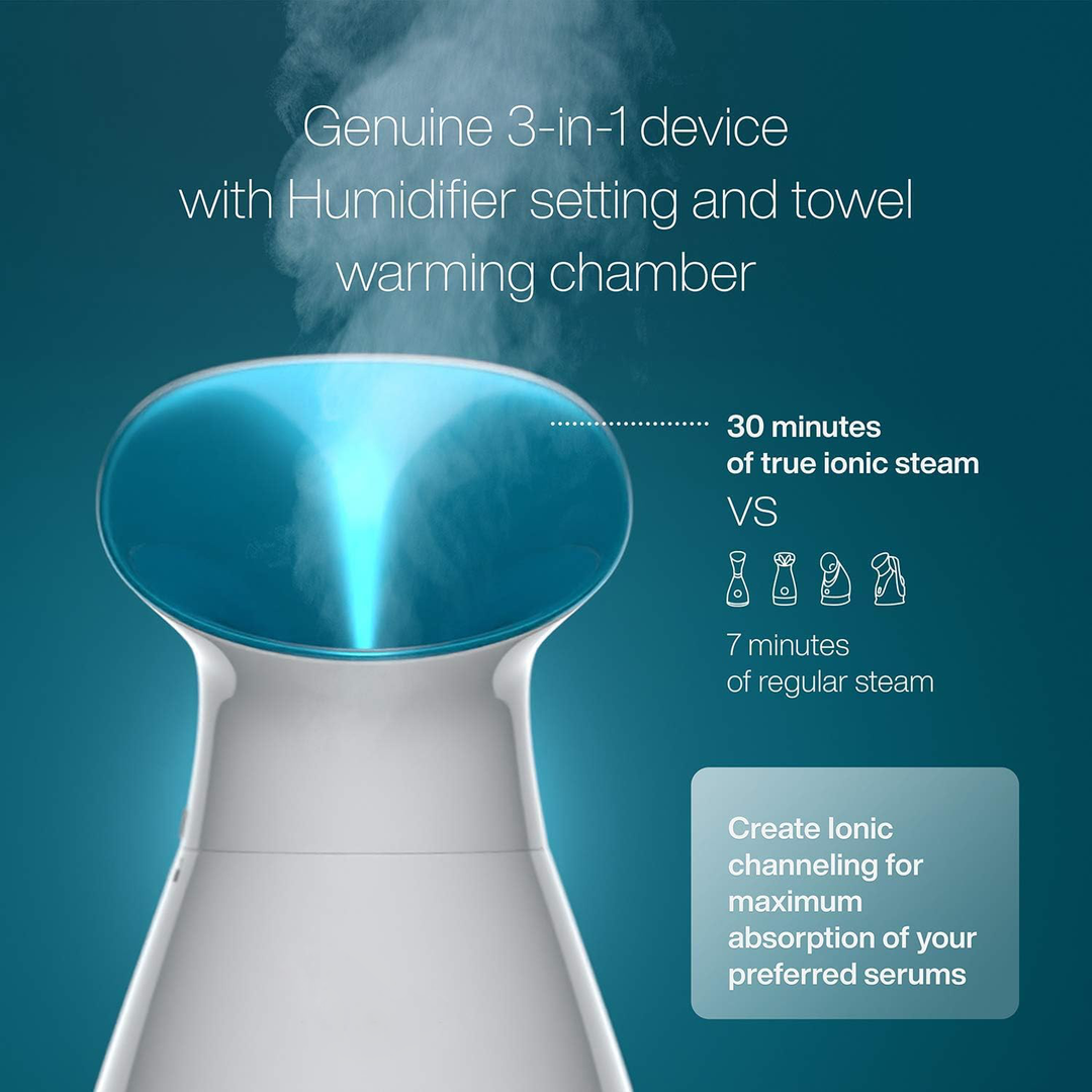 Nano Ionic Facial Steamer with 200 ml Tank and Auto Shut-Off