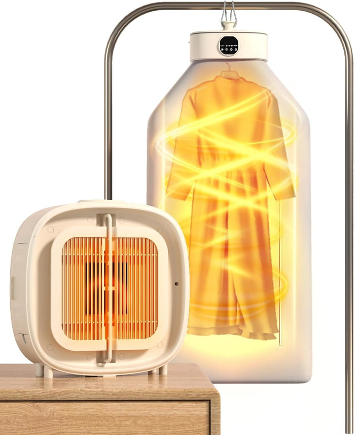 Hendrano™ Portable 800W Clothes Dryer and Space Heater with Timer
