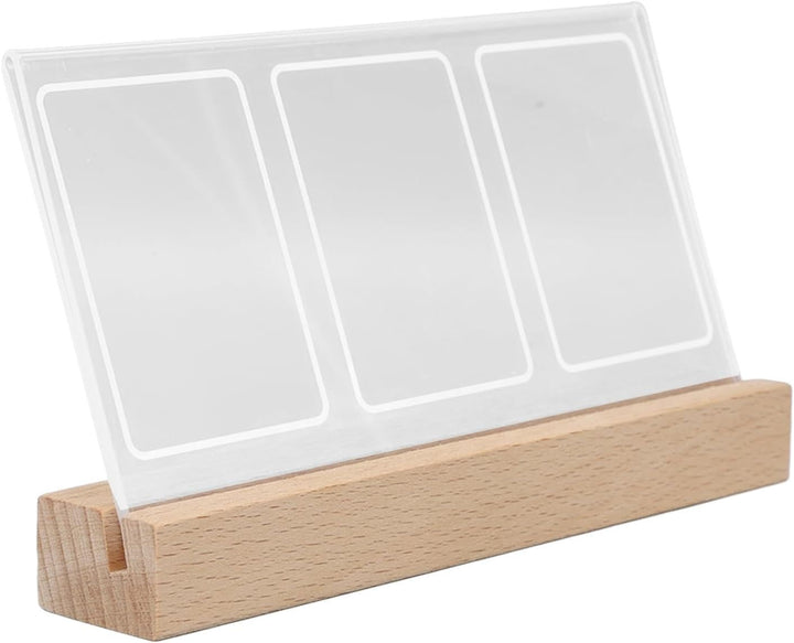 Light-Up Photo Frame with Three Slots for Photos and Tickets