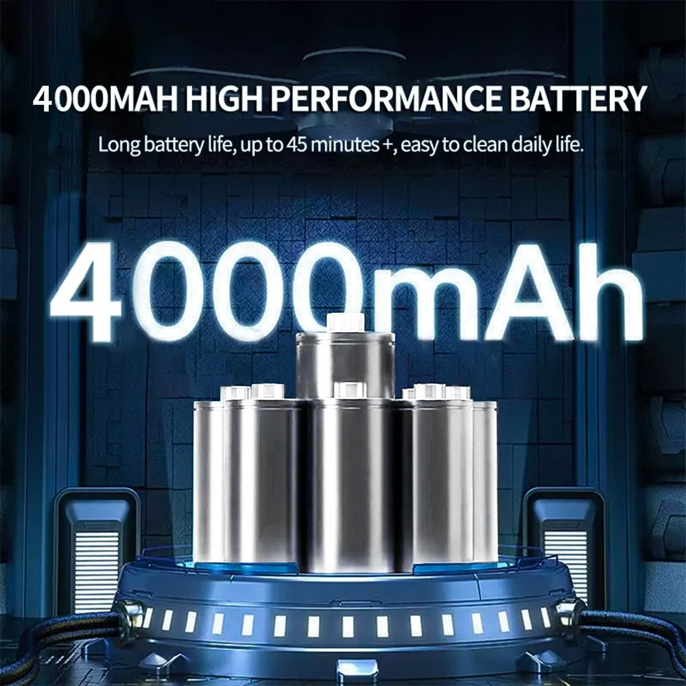 Cordless Car Vacuum Cleaner with 95000Pa Suction and Brushless Motor