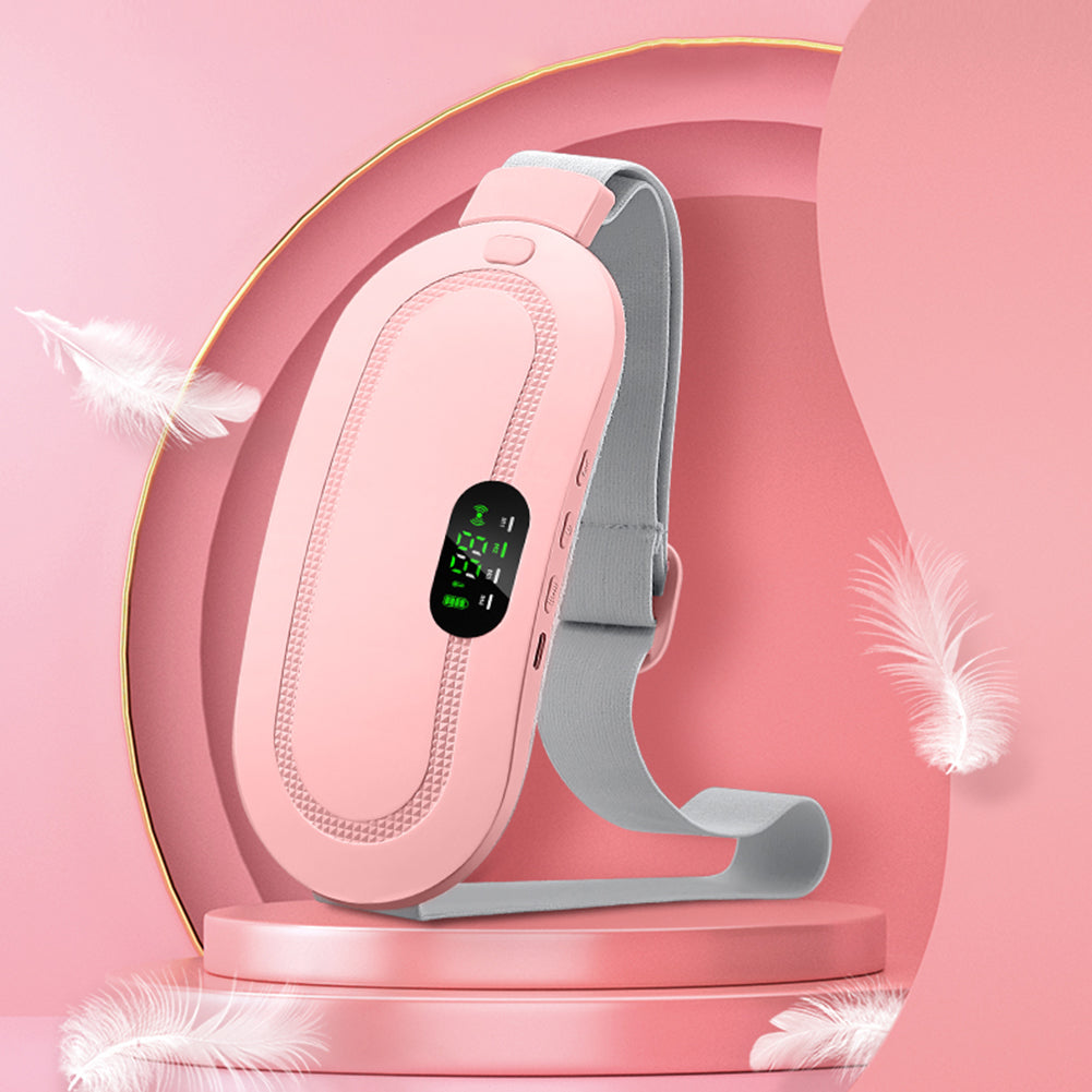 Pink heated waist belt with digital display