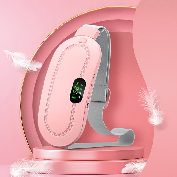 Pink heated waist belt with digital display