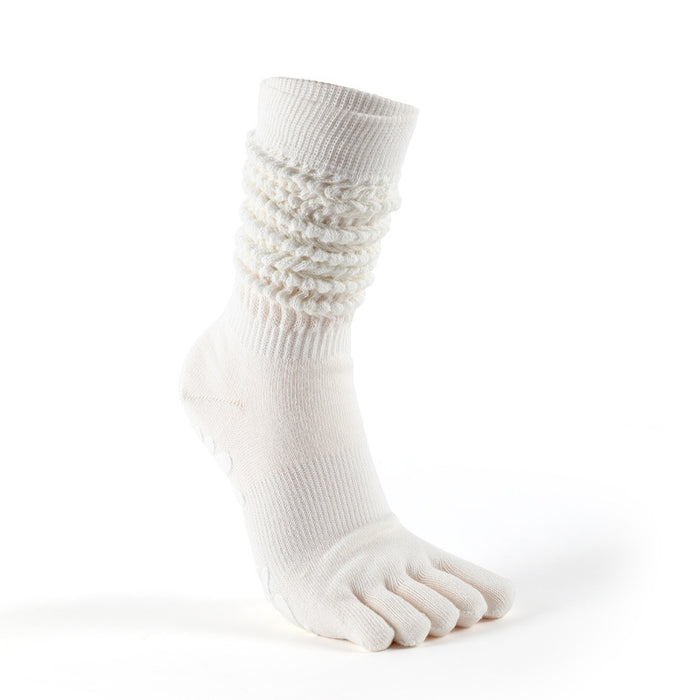 Hendrano Non-Slip Pilates Toe Socks with Slouchy Scrunch Leg