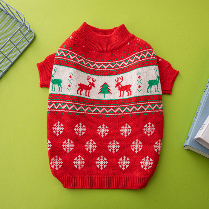 Hendrano Knitted Christmas Sweater for Small Dogs