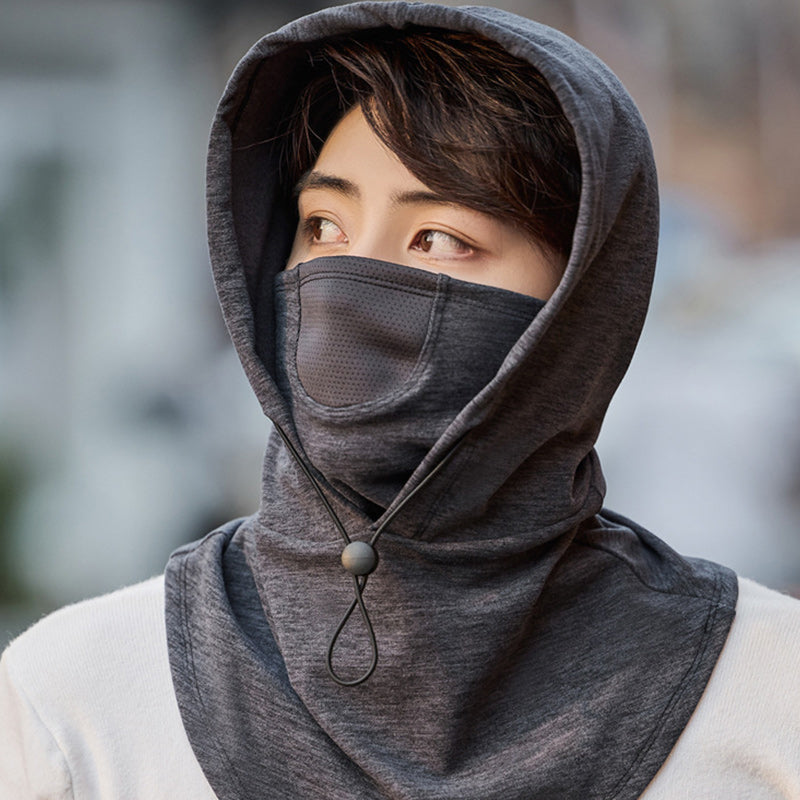 Hendrano™ Hooded Cycling Face Mask with Built-In Neck Warmer