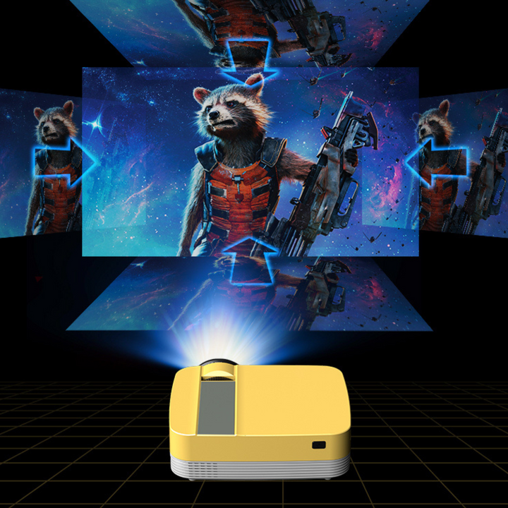 Mini HD Projector with Tripod and Built-In Speakers