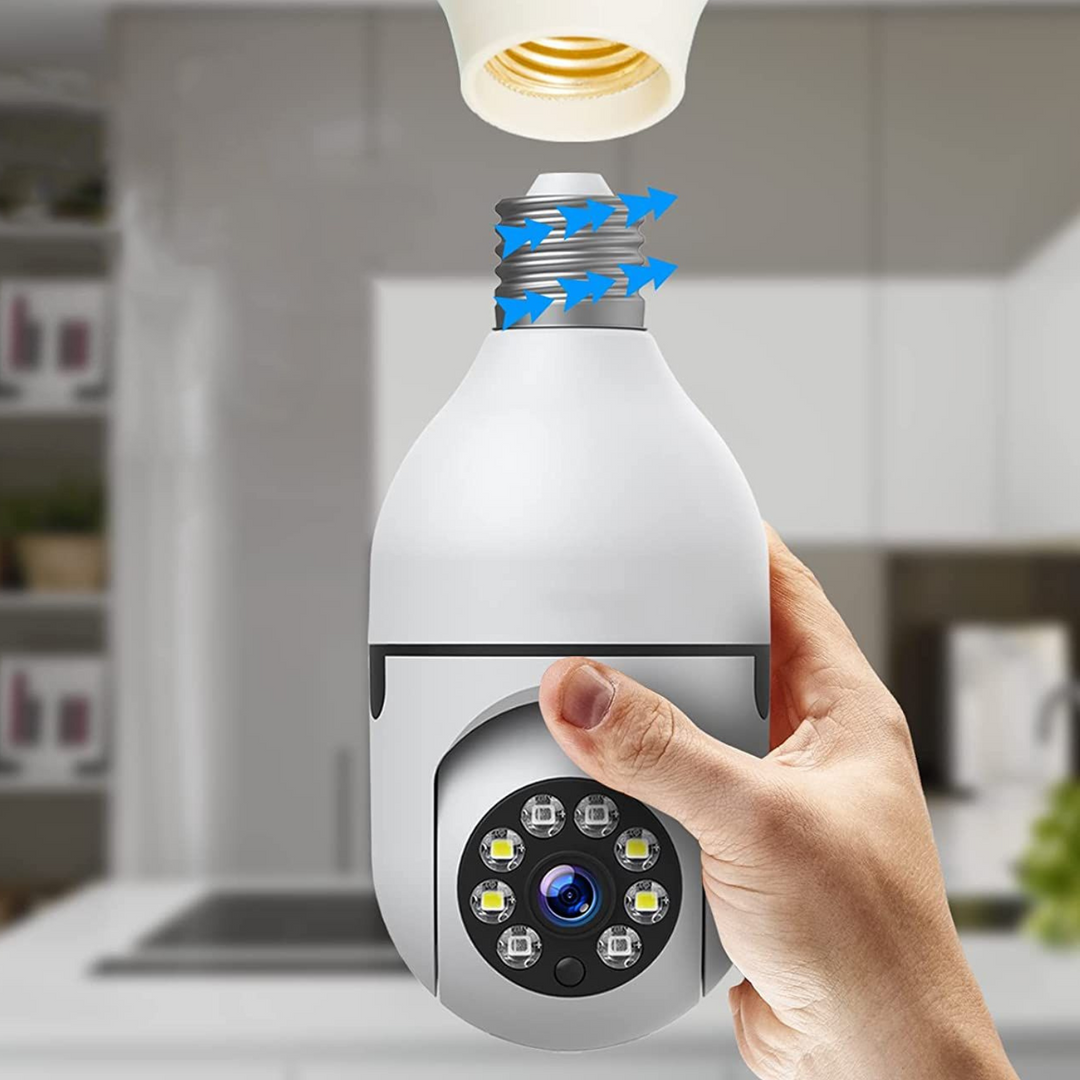 Hendrano™ Light Bulb Security Camera with 360° View and Night Vision