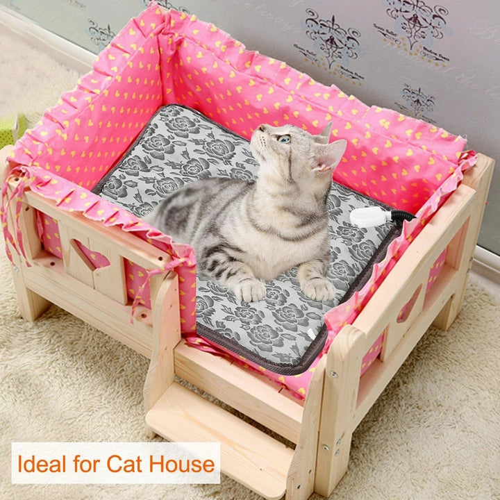 Electric Heated Pet Pad with Two Heat Settings and Chew-Proof Cord