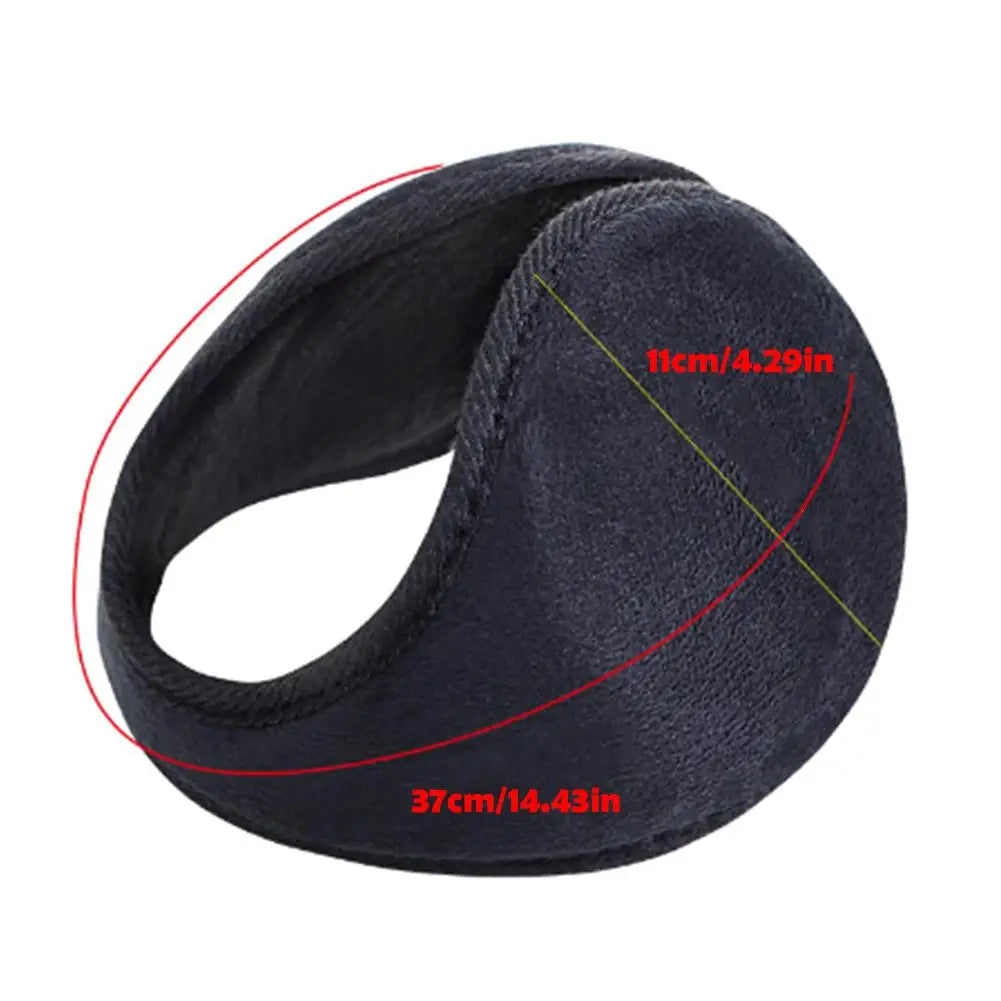 Foldable Fleece Ear Warmers for Men with Soft Plush Finish
