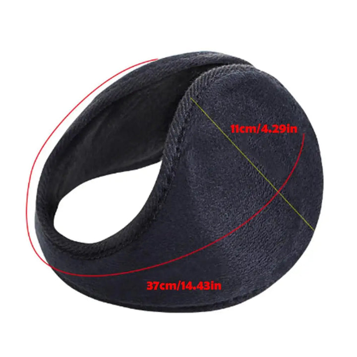 Foldable Fleece Ear Warmers for Men with Soft Plush Finish