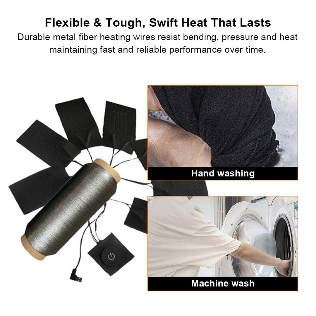 Hendrano™ 5-Zone USB Heated Pad with 30-Second Warm-Up