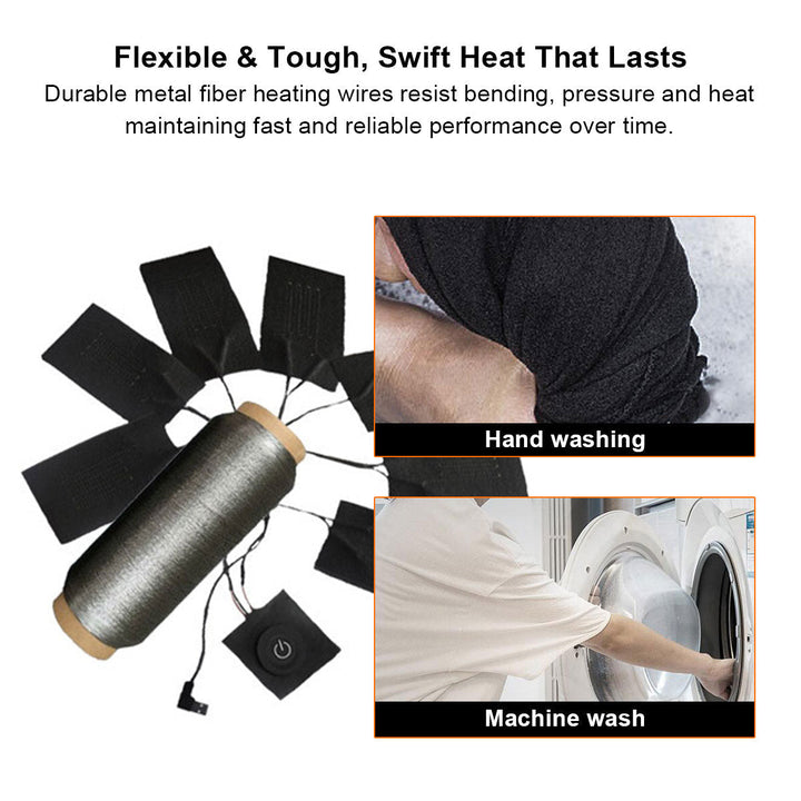 Hendrano™ 5-Zone USB Heated Pad with 30-Second Warm-Up
