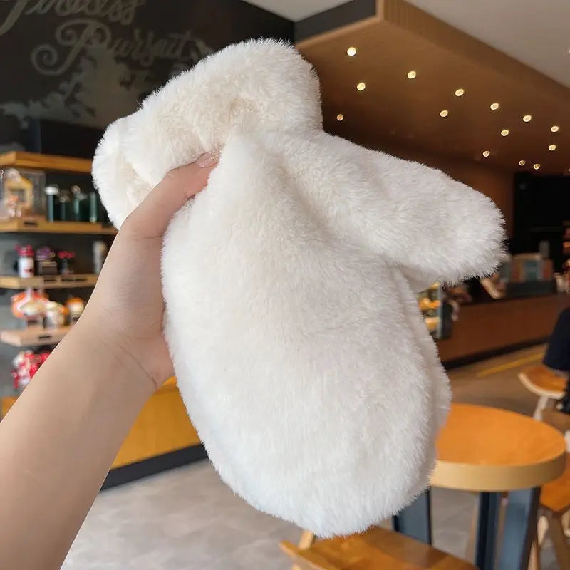 Hendrano™ Fluffy Plush Mittens with Thick Warm Lining for Women