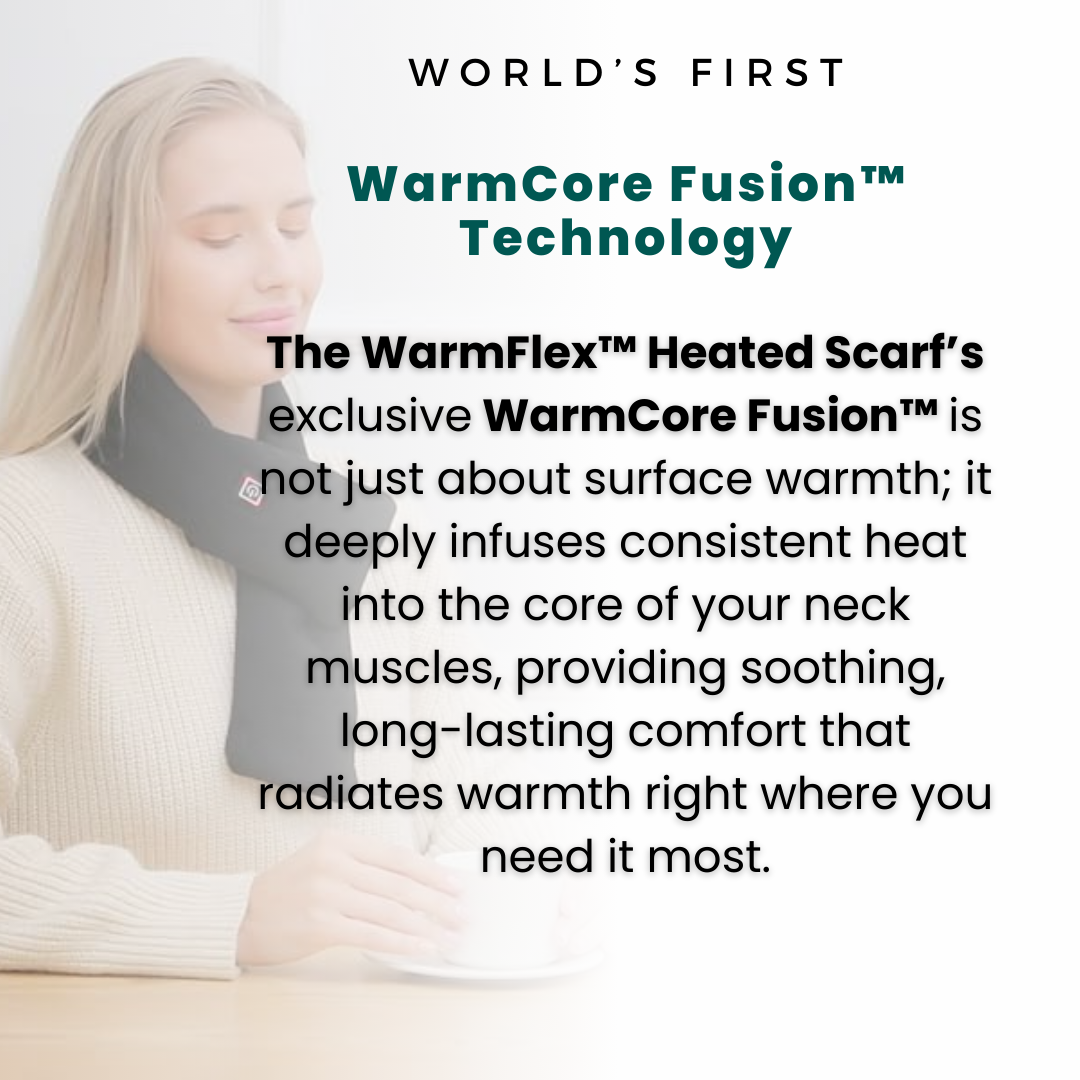 Hendrano™ USB Heated Neck Scarf with Even, Relaxing Warmth