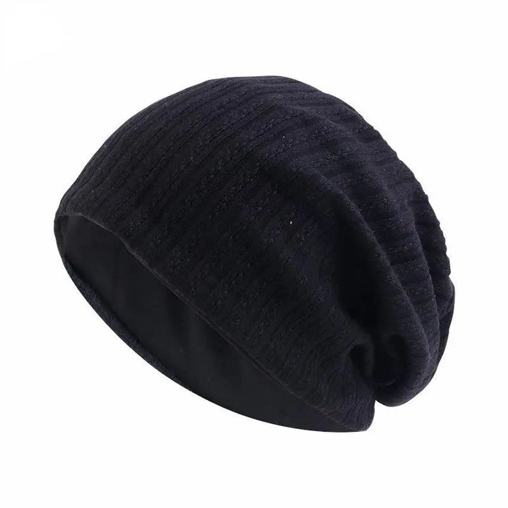 Wheat Pattern Double-Layer Cotton Beanie for Everyday Wear
