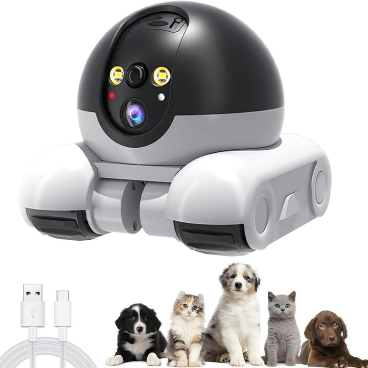 Remote-Controlled 1080p Pet Camera That Roams Your Home
