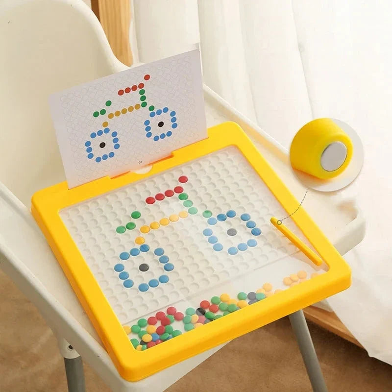 Hendrano™ Large Magnetic Drawing Board for Kids with Pattern Cards