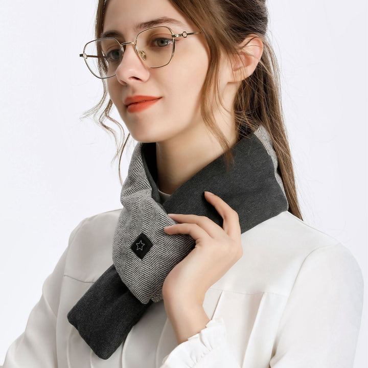 Hendrano™ Heated Neck Scarf with 3 Heat Settings, Soft Cotton