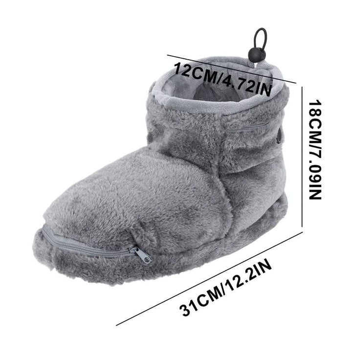 USB Heated Slippers with Soft Plush for Toasty Warm Feet