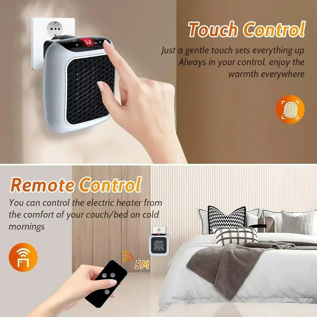 Hendrano™ 800W Ceramic Wall Heater with LED Display and Remote