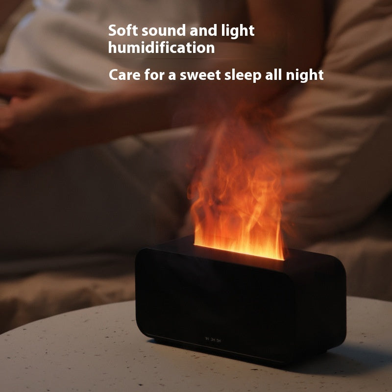 Compact USB Flame Aroma Diffuser with 2/8 Hour Timer