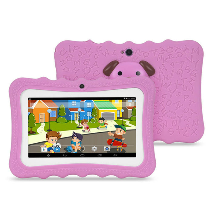 Hendrano 7-Inch Kids Tablet with Protective Silicone Case and Stand