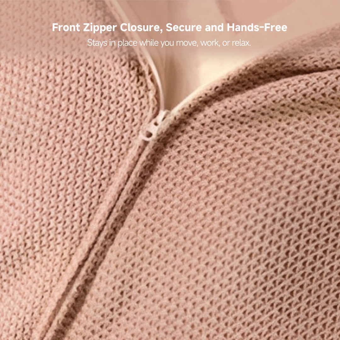 Hendrano™ Hooded USB Heated Shawl with Zipper and 3 Heat Settings
