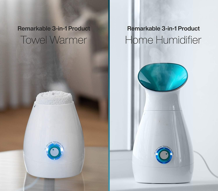 Nano Ionic Facial Steamer with 200 ml Tank and Auto Shut-Off