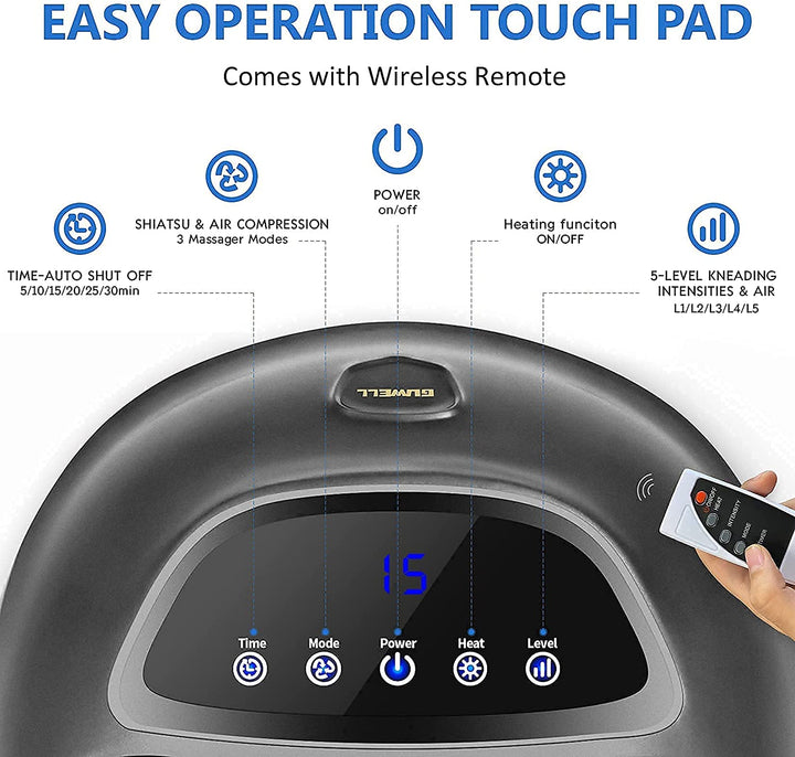 Hendrano™ Shiatsu Foot Massager with Heat and Air Compression