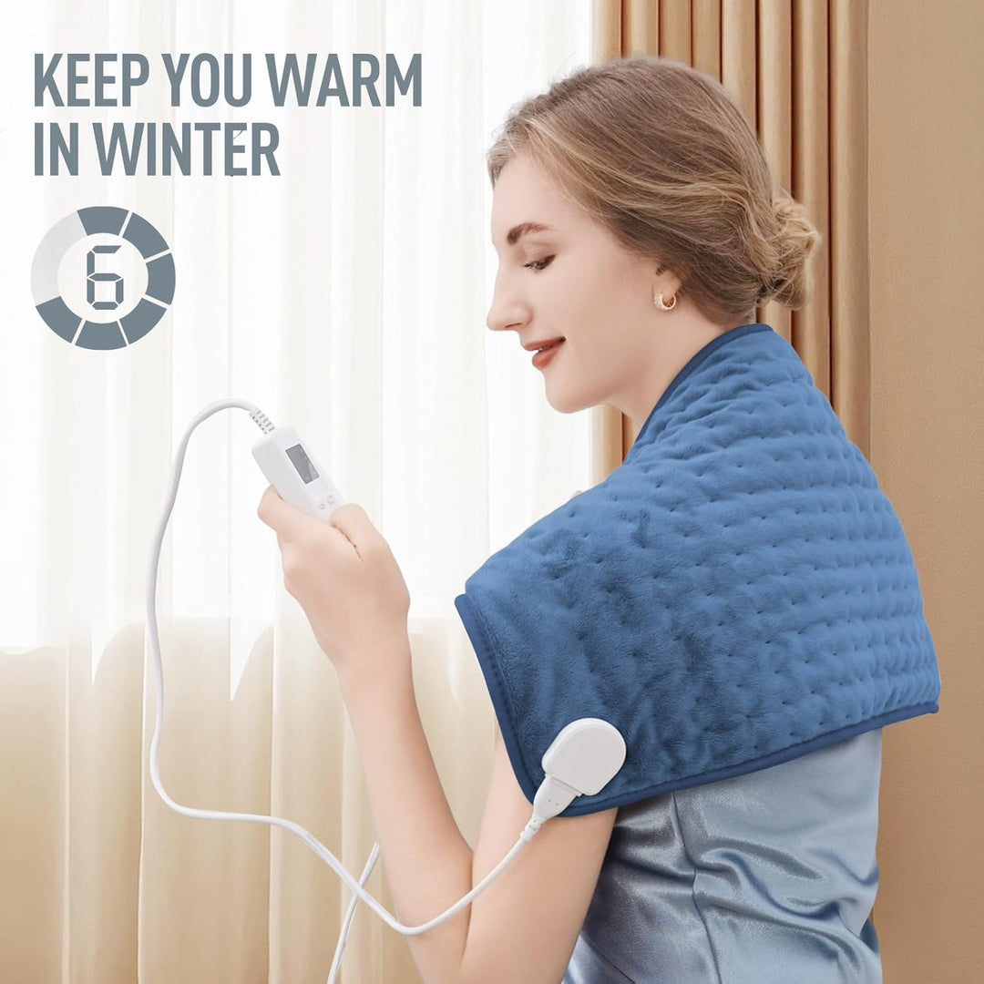 Hendrano™ Electric Heating Pad in Soft Flannel with 6 Heat Settings