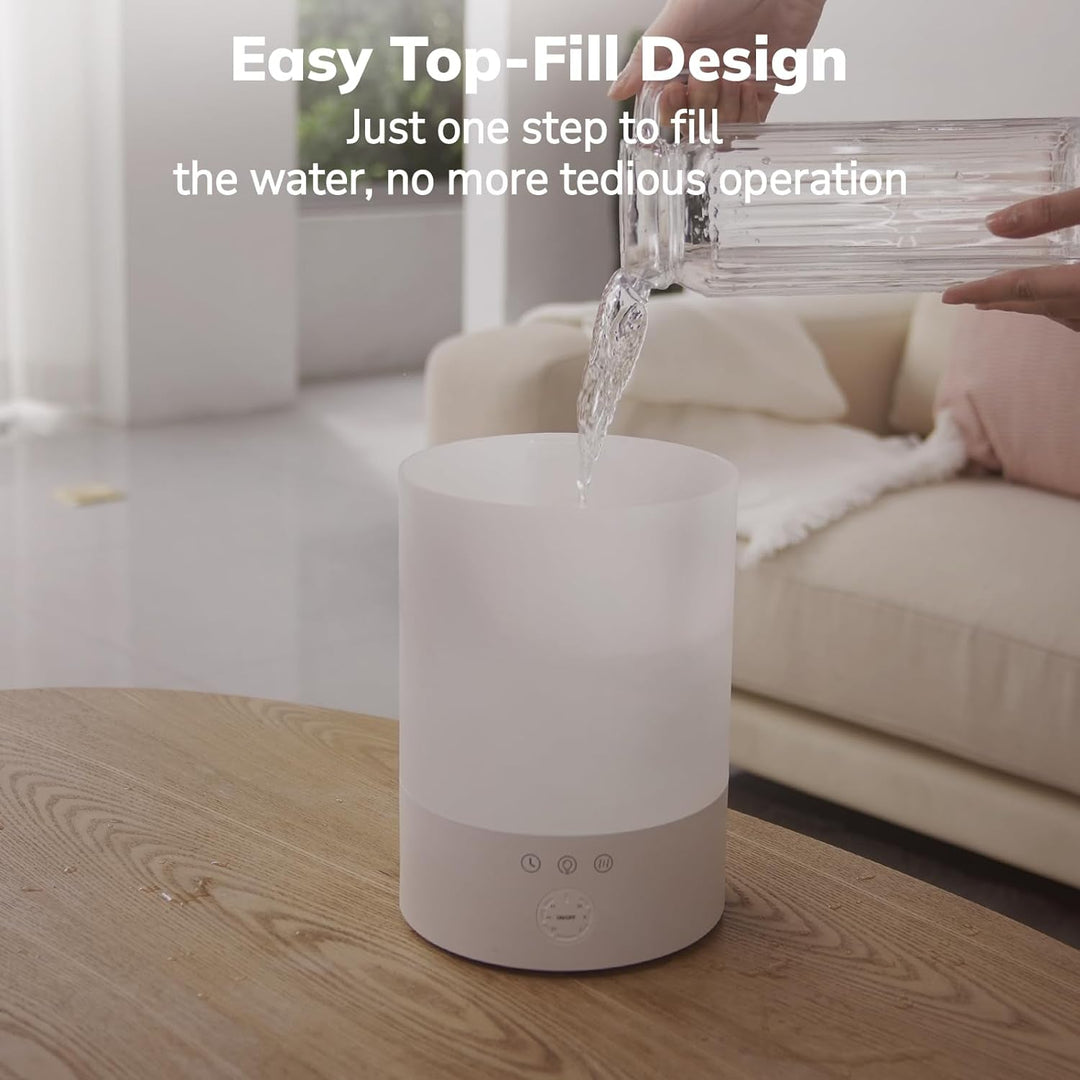 Cool Mist Humidifier with 2.5L Tank and 7-Color Night Light