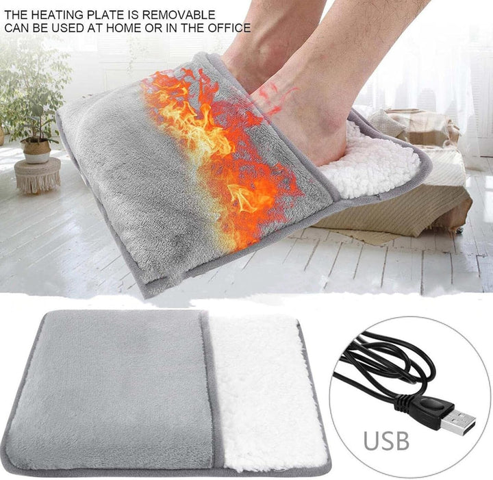 Hendrano™ USB Foot Warmer Cushion in Soft Plush with All-Around Heat