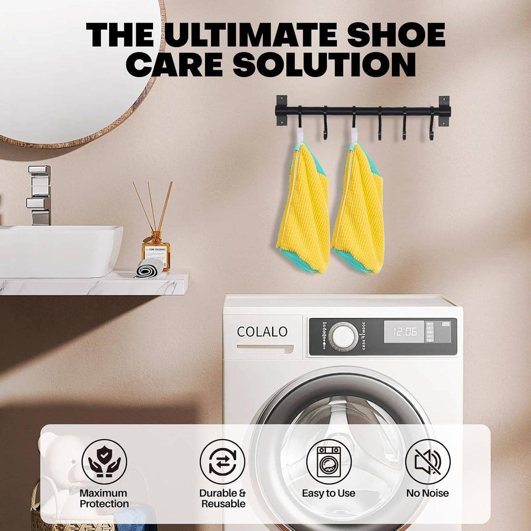 Sneaker Washing Bag with 1,000 Soft Bristles for Machine Washing
