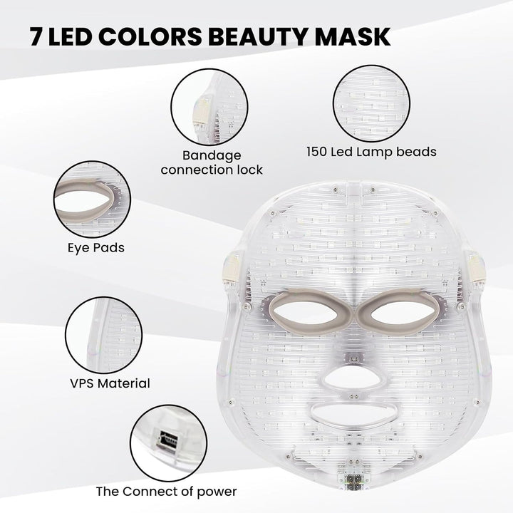 Hendrano™ LED Face Mask with 7 Light Colors and Remote Control