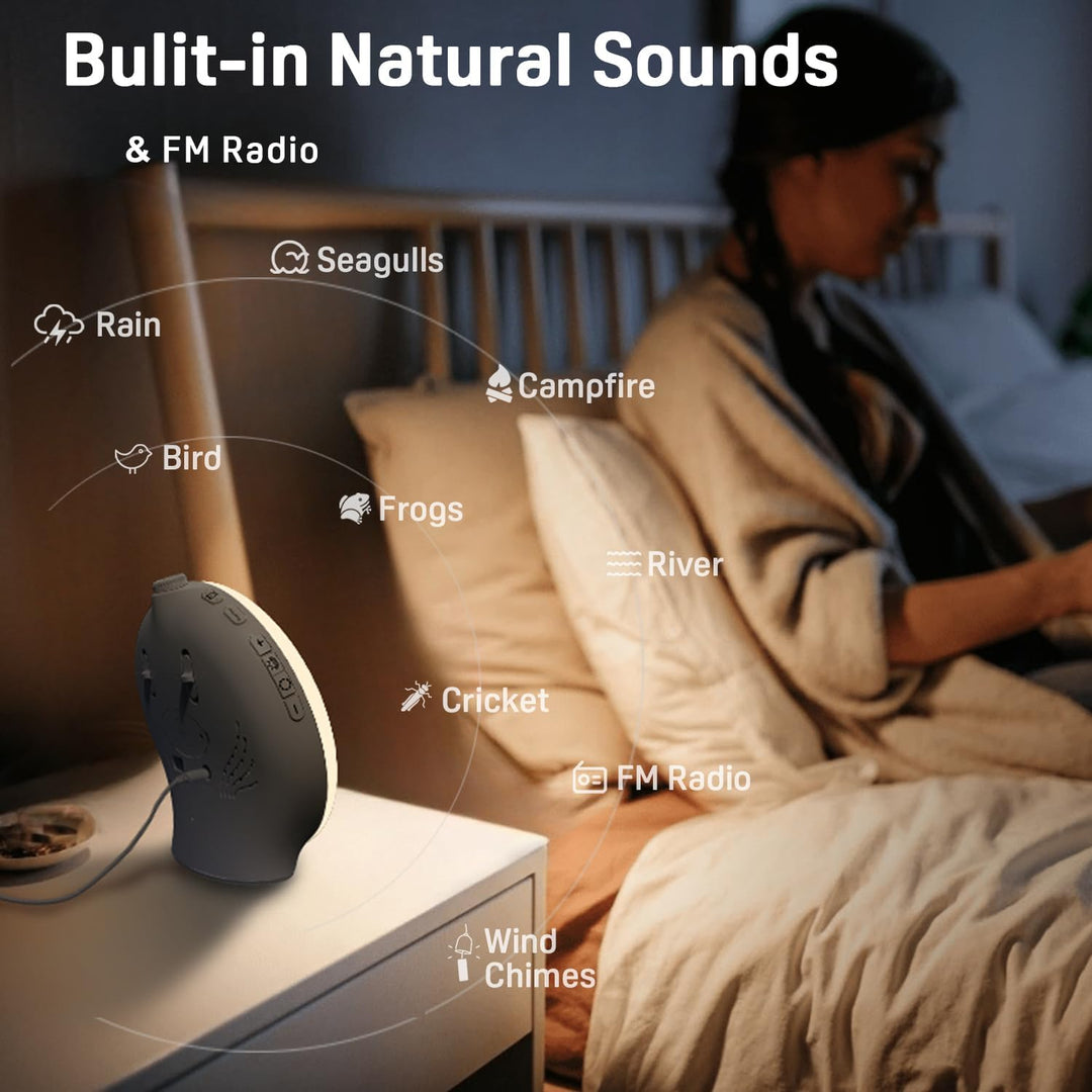 Sunrise Alarm Clock with FM Radio and 14 Light Colors