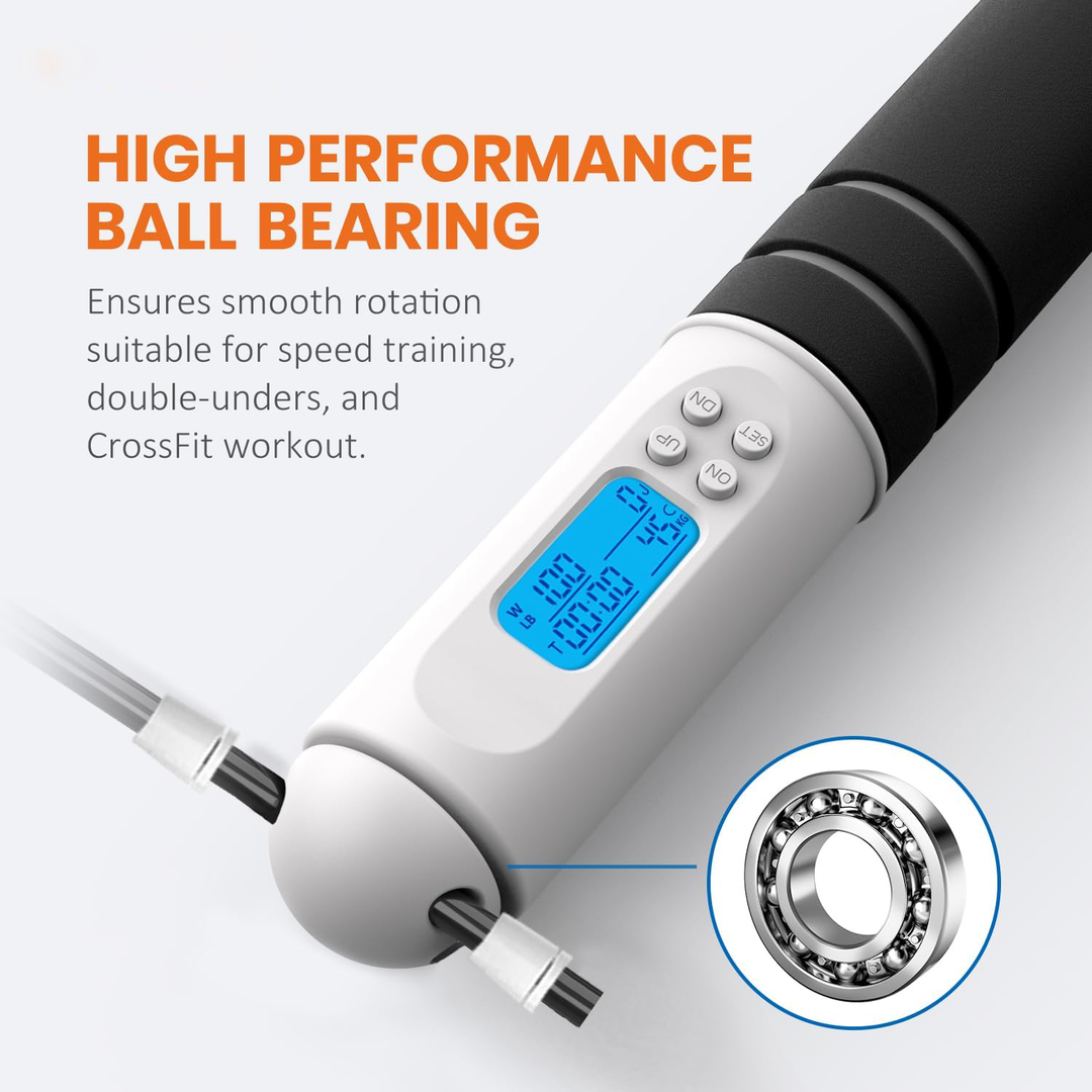 Speed Jump Rope with LED Calorie Counter Display